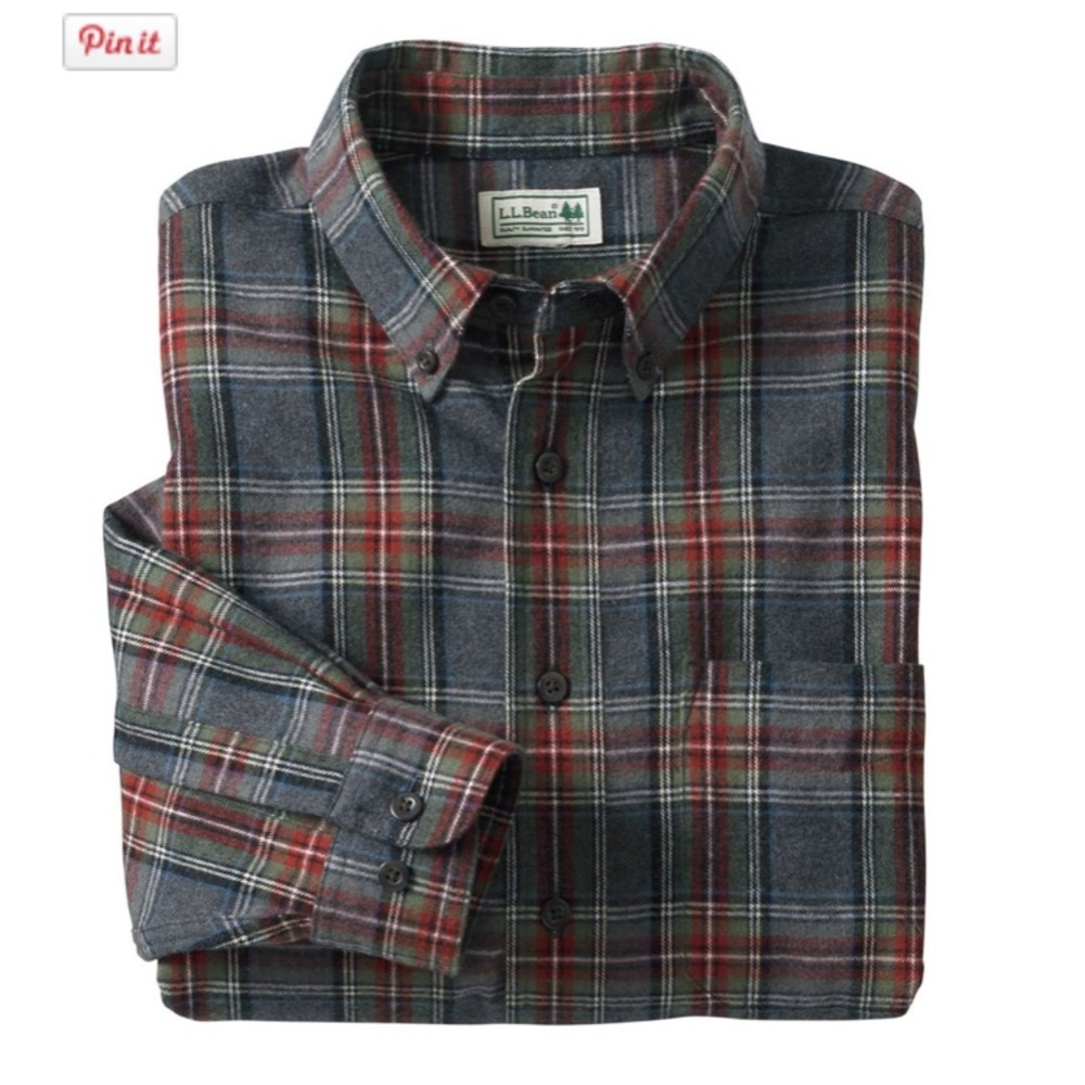 LL Bean Traditional Flannel Shirt XL
